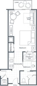 Studio Premium Villa Floor Plan - WKORN