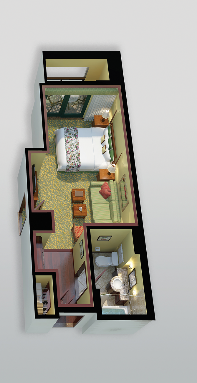 Marriott Ko Olina Studio Floor Plan