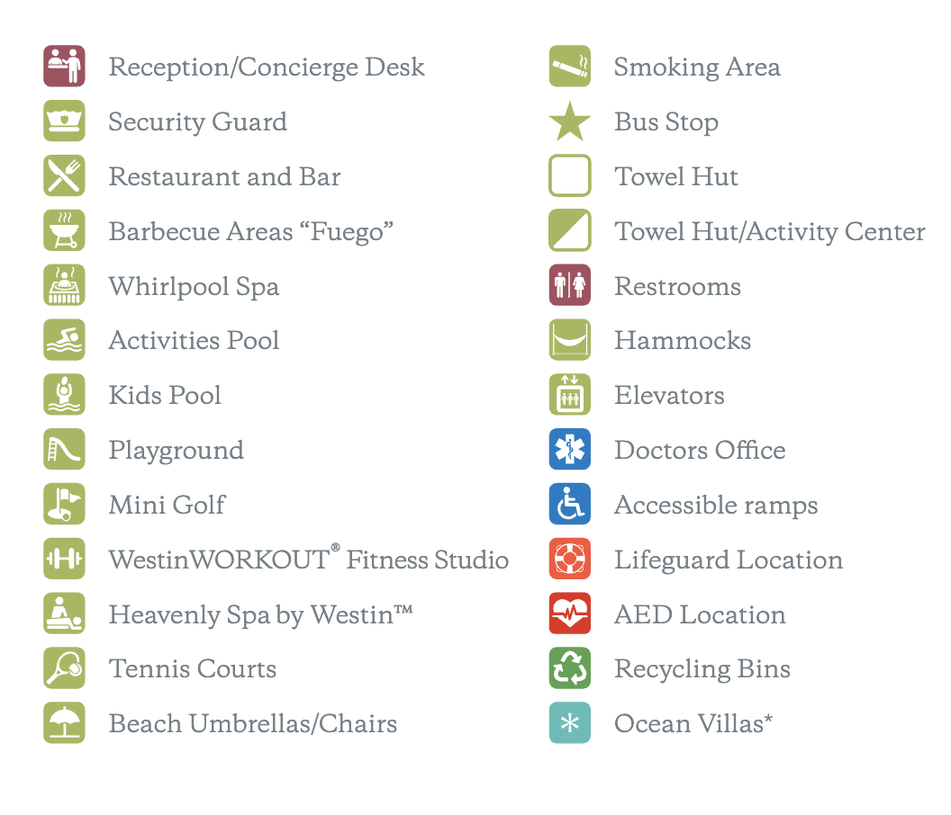 Features of Vistana Signature Network Resort Maps